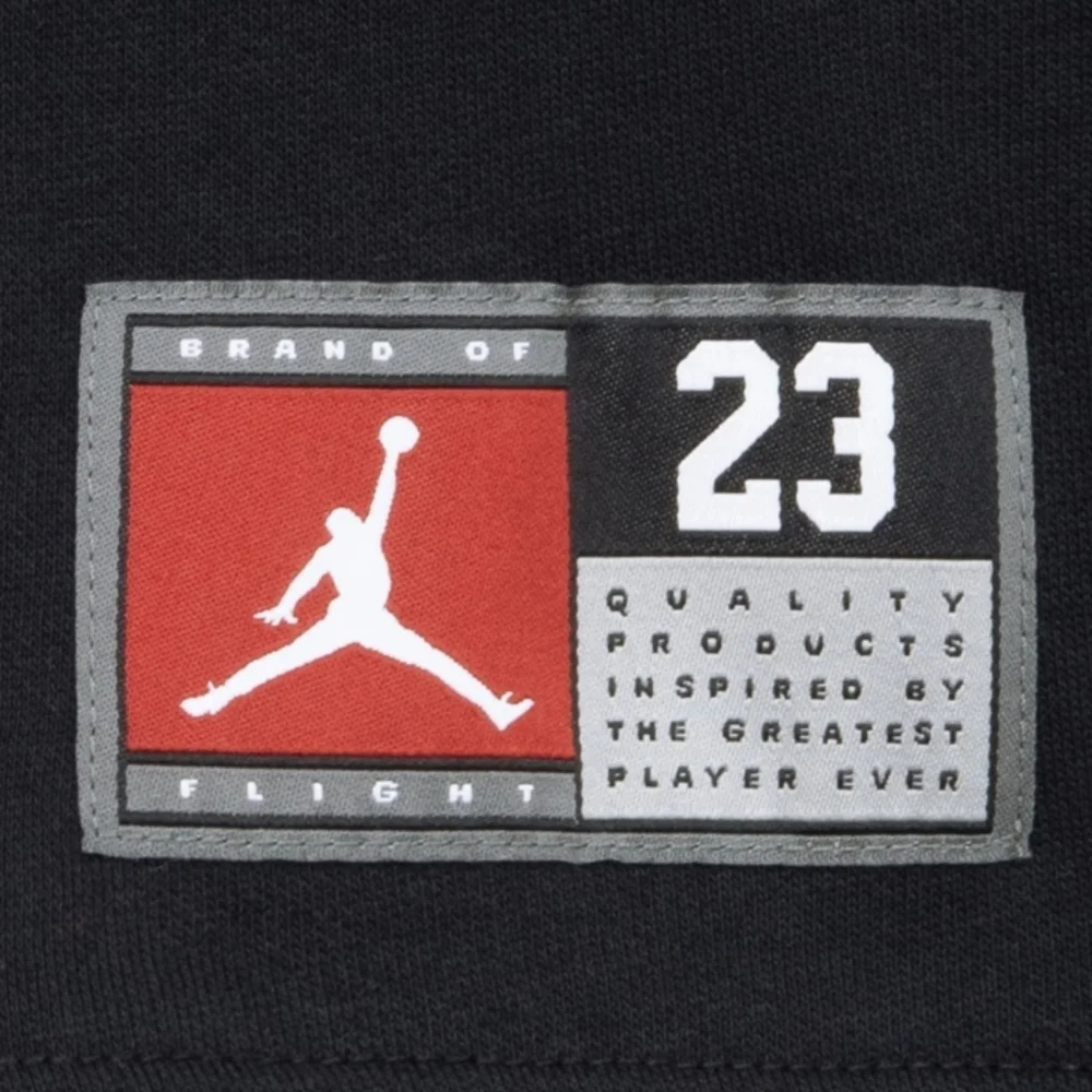 NWT Jordan Big Kids Black Fleece Pullover Hoodie Size Medium
